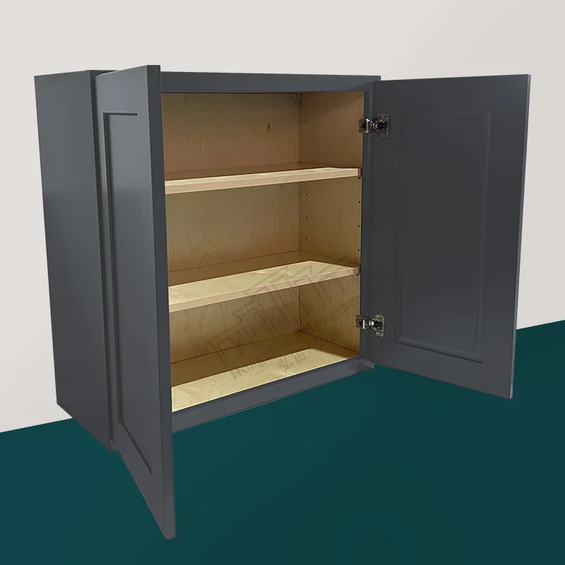 American Apartment Wall Mounted Kitchen Cabinets Complete Sets Free Shipping Soft Close Upper Kitchen Cabinets In USA Warehouse