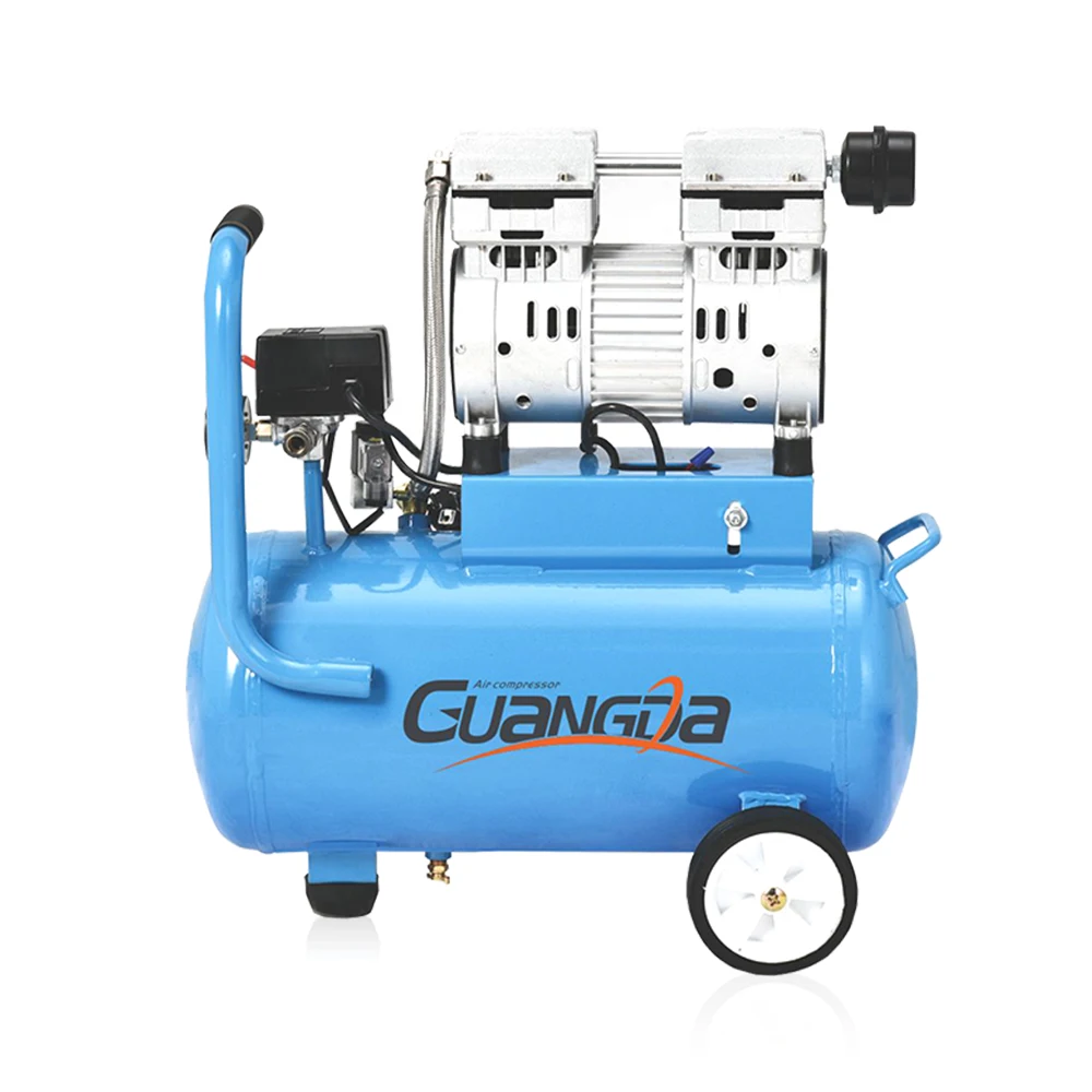Silent oil-free compressor 220v 50hz 550w 24l dental oil-free air compressor
