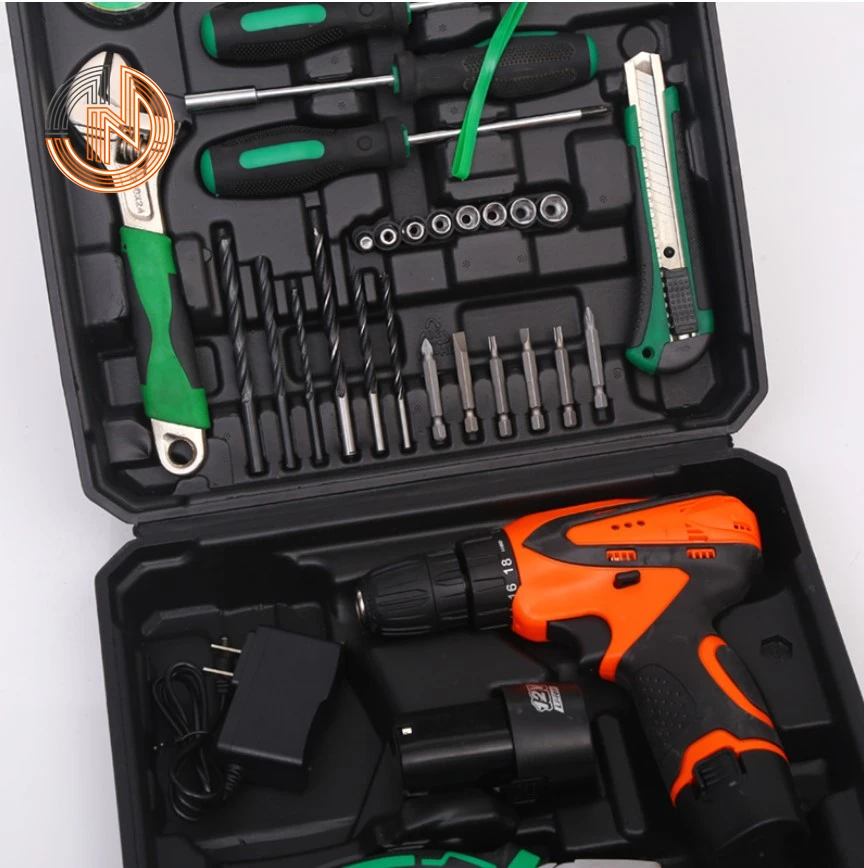High efficiency Green and Orange color 36PCS Expanded rose combination Hardware tools set ,Hand tool set