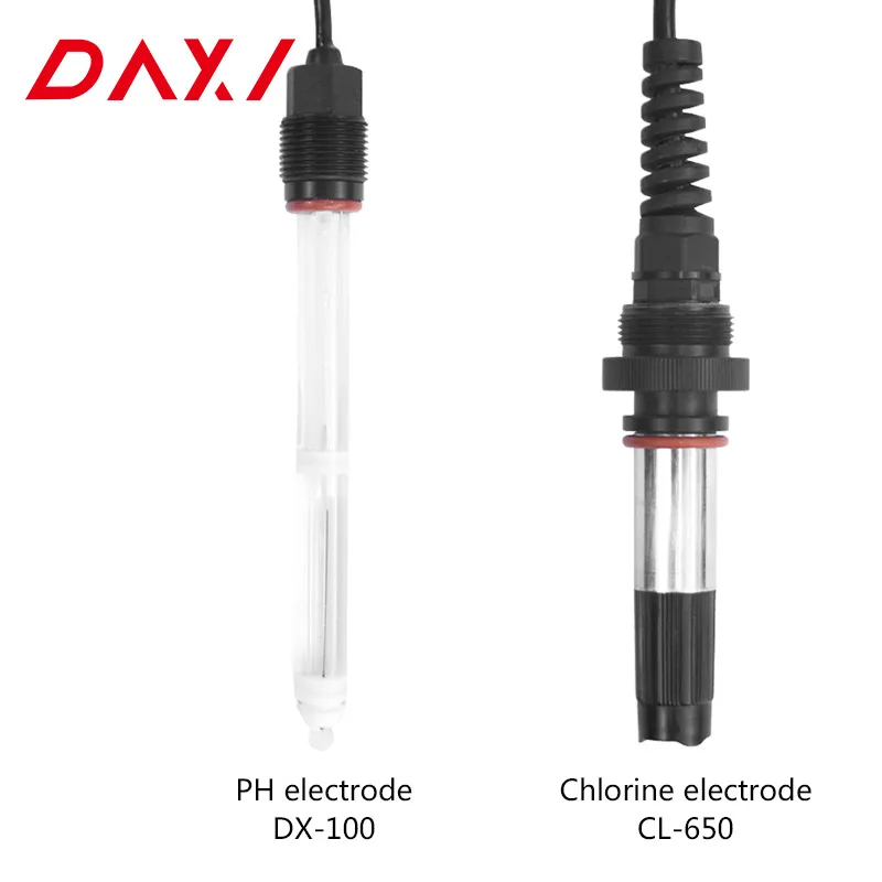 Industrial online pH and chlorine meter water quality