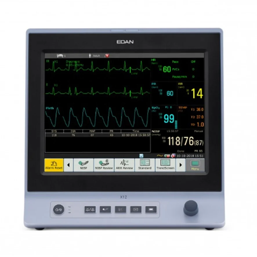 X10 Popular Veterinary Monitor Ecg Machine Edan X10 X8 X12 Vet Multi-parameter Veterinary Instrument Edan Monitor