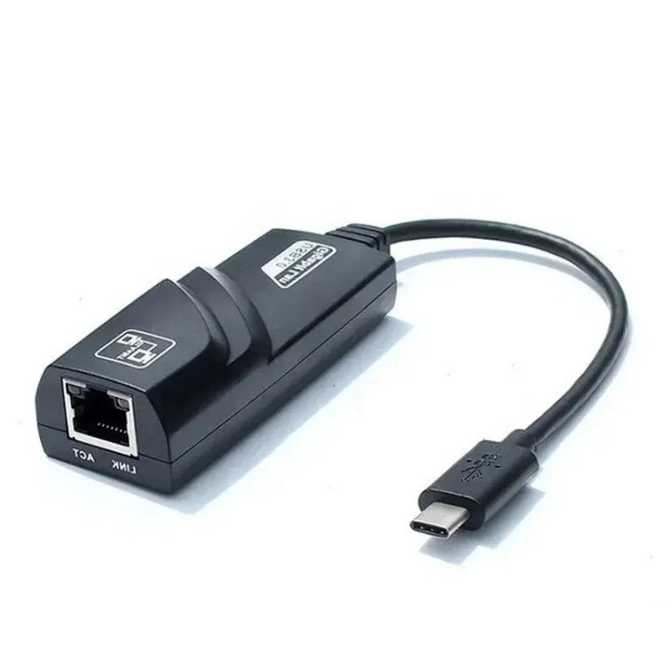 USB 3.1 Type C Port to 10/100/1000MBPS Gigabit RJ45 Ethernet LAN Network Adapter USB C 1000Mbps