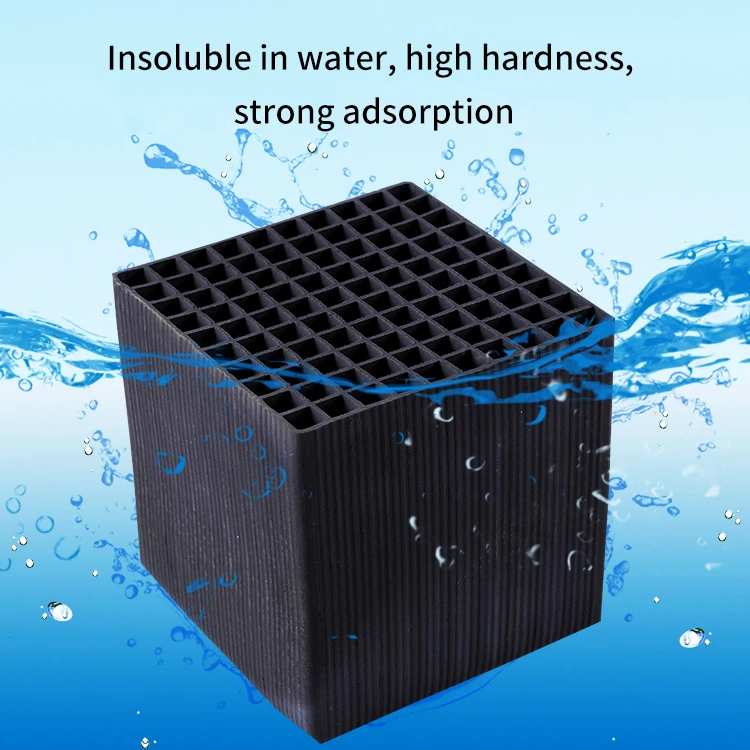 Honeycomb activated carbon removes acid fog alkali fog
