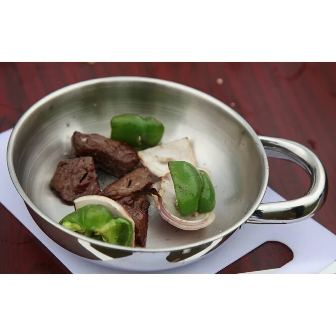 CL1D-A1905 Comlom Portable Outdoor Stainless Steel Bowl With Handle