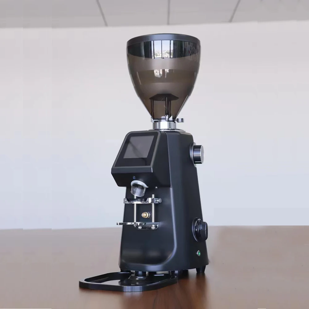 ZILONG Automatic Professional Commercial Electric Coffee Grinder Big Capacity 74mm Cutter Stainless Steel for shop and hotel Use