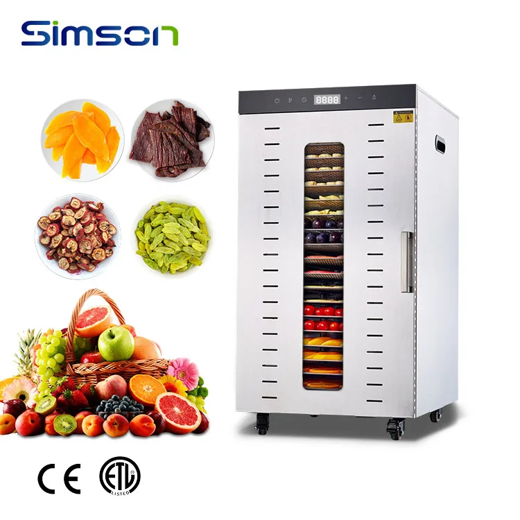 Hot Selling 20 Trays Commercial Electric Food Drying Machine Lemon Mango Apple Fruit Food Dehydrator