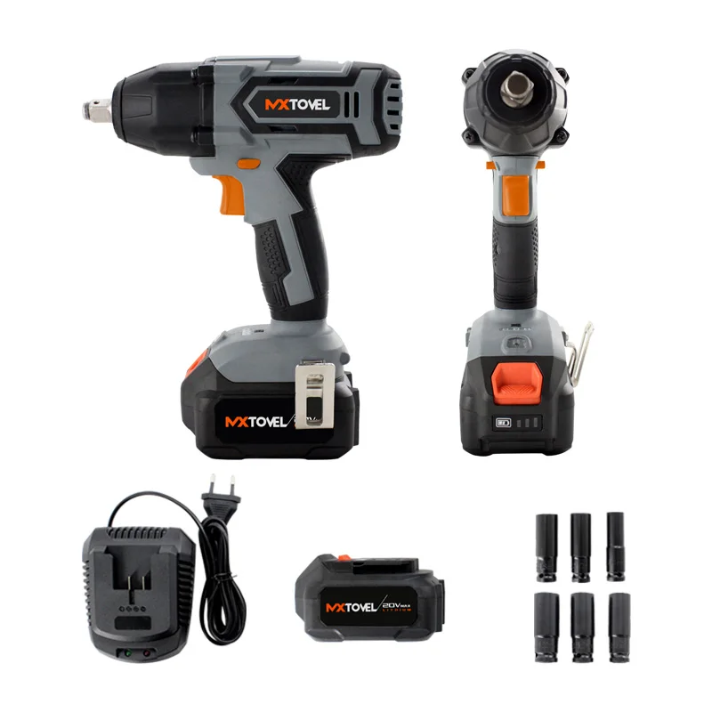 Dust-Resistant Power Wrench High Torque Lithium Battery Electric 20V Cordless Impact Wrench