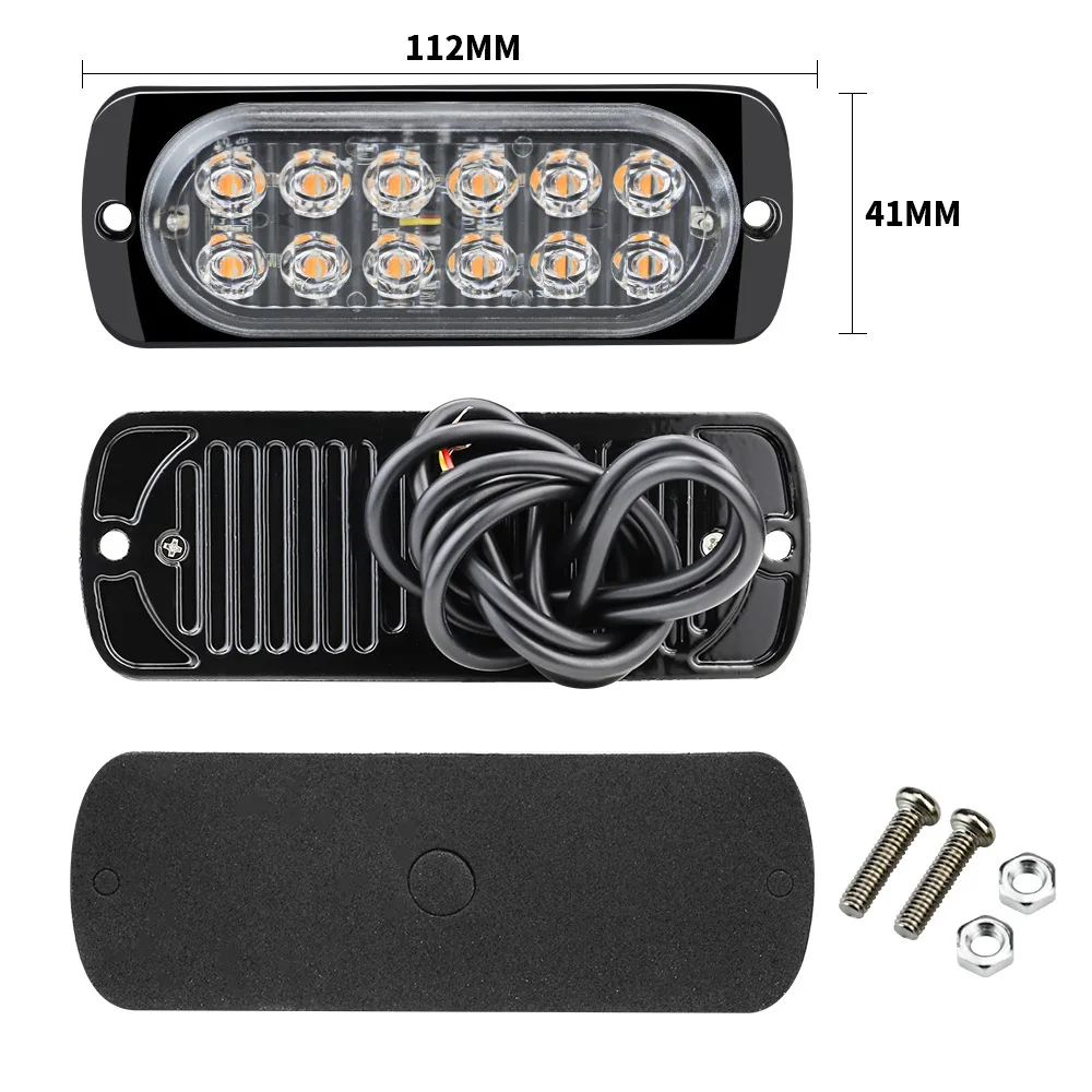2024 Hot Selling LED Flashing Light Kit White Aluminium Emergency Warning Danger Reflectors for Cars and Trucks