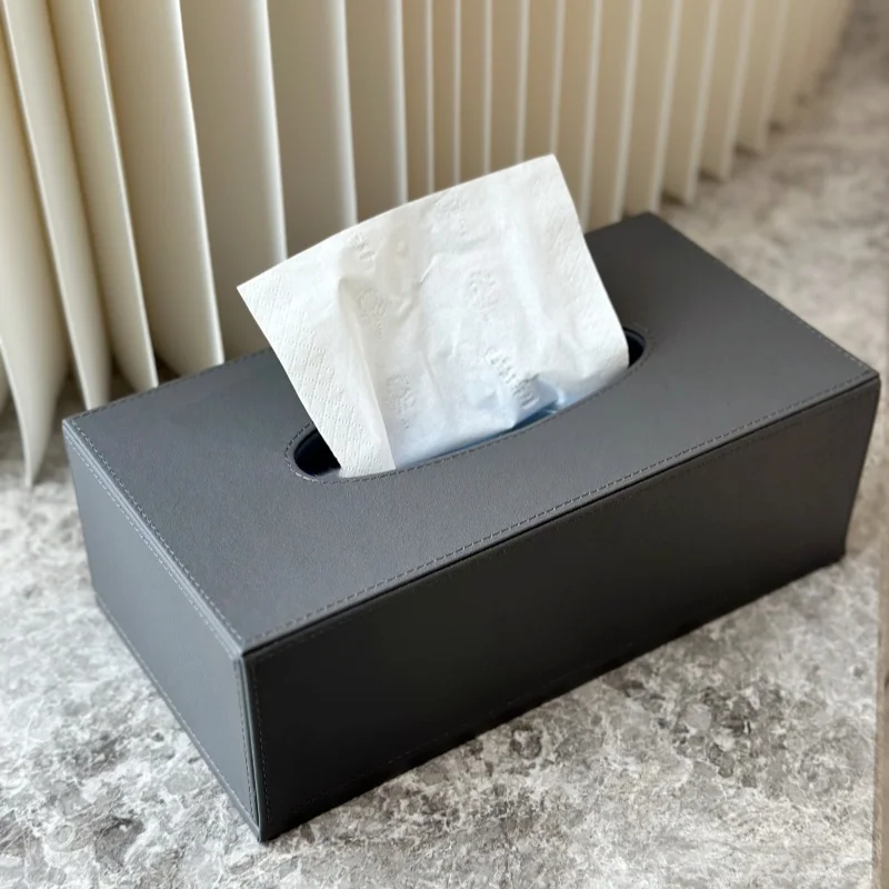 8 items Luxury pu leather paper pen executive desk organizer set for office desk