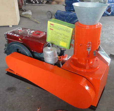  15HP Roller Rotating Type Wood Pellet Machine 100-150kg/h Biomass Mill Woodwork Machinery For