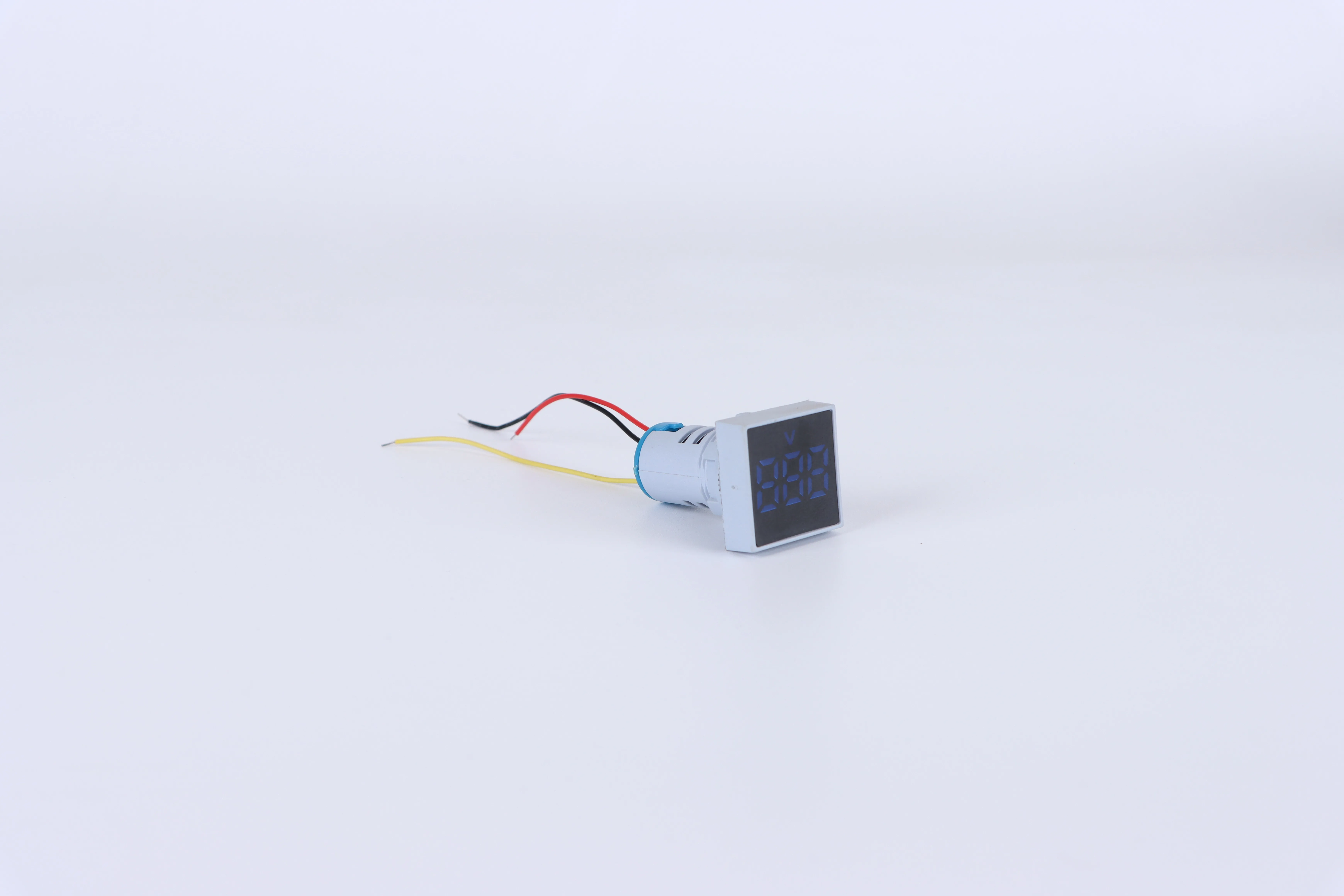 Dual Display Digital Square Meter Voltmeter & Ammeter Indicator with 22mm Fan & Indicator Light Electronics Instrument Enclosure