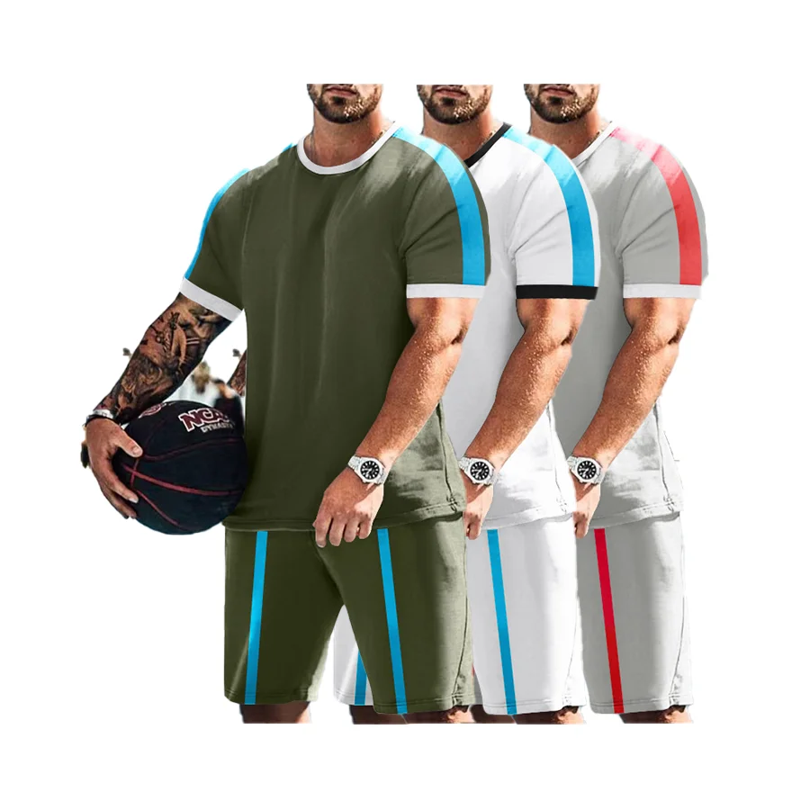 wwwxxxcom t shirt Summer Outfit Polo Zip Full Set Clothes Sport Wear Top And Short Beach Jogger 2 Pieces Tracksuit Men Sets