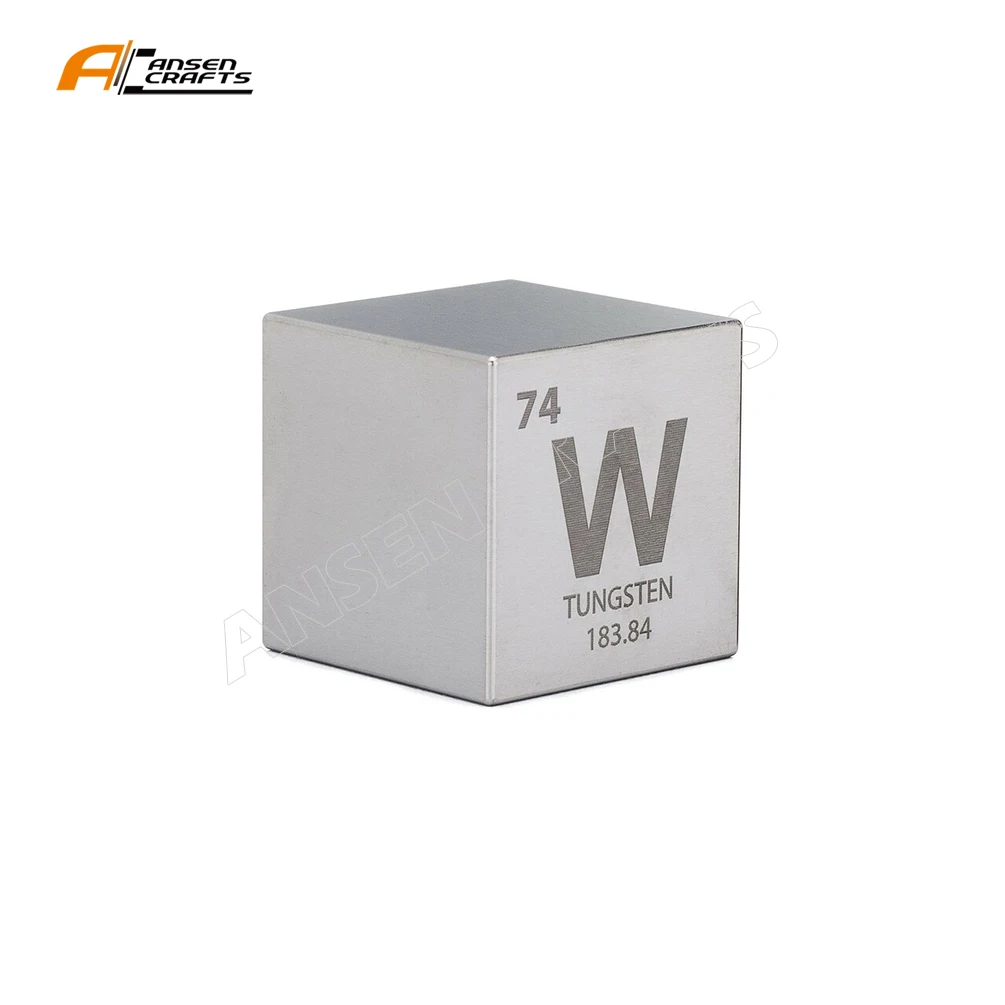 Tungsten Cube 10 20 50mm Density Block Pure W 99.95% for Element Collection Hard Heavy Metal Display Cube