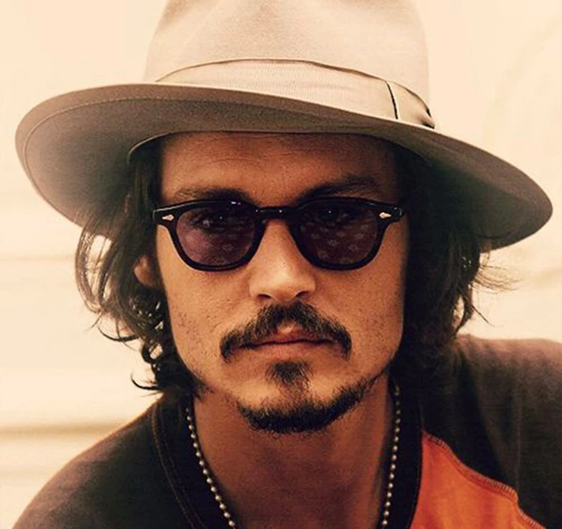  Солнцезащитные очки в стиле Джонни Depp модные круглые брендовые дизайнерские солнечные с оттенками для океанских линз вечеринок и