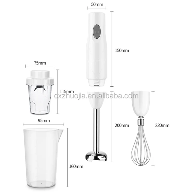 
Kitchen Appliances Blender Portable Handheld Blender 3 in 1 Multifunction Electric Blender 