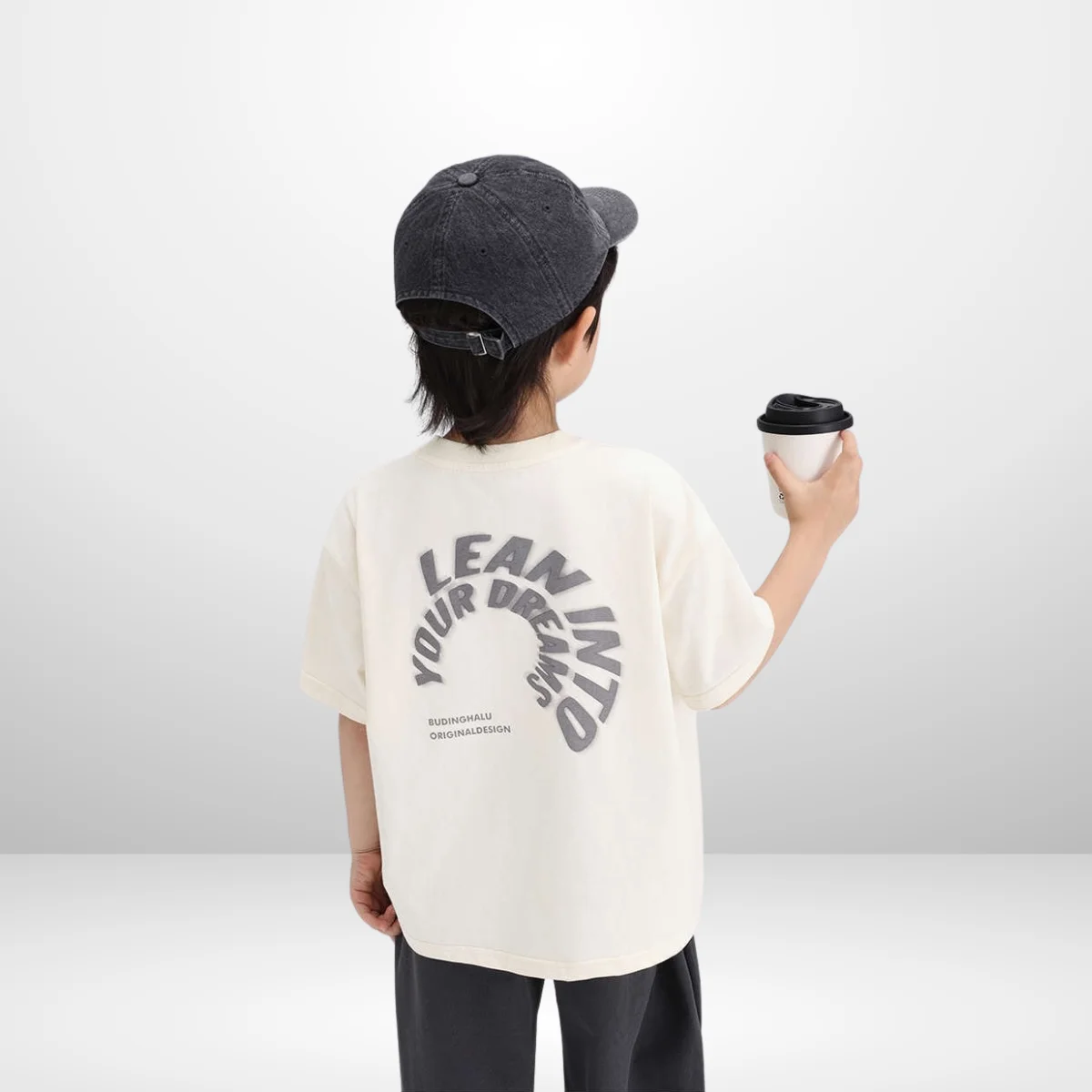 High Quality Kids T-Shirts Top Cotton Short Sleeve Logo Pattern Washed Fabric Ready to Ship Summer Collection Vietnam Wholesaler
