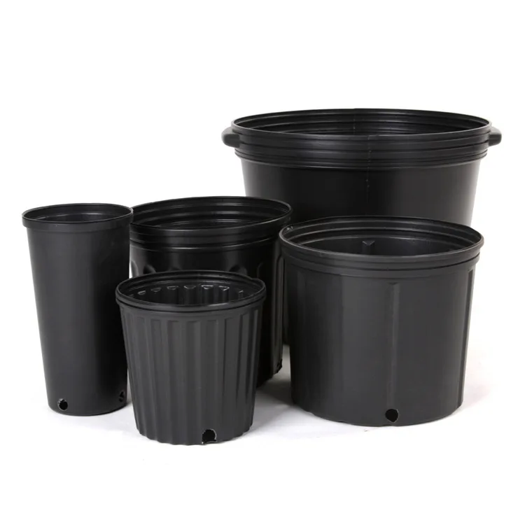 Blow molding flowerpot Gardening greenhouse flowerpot side hole control root basin meaty horticultural plastic pot