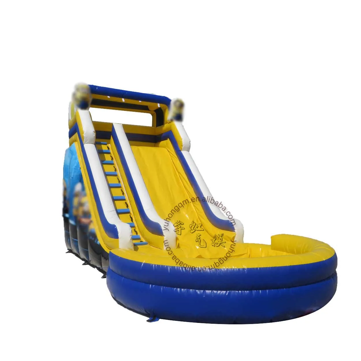 Дешевая Коммерческая надувная водная горка для детей и взрослых, наружная надувная горка из ПВХ с круглым бассейном