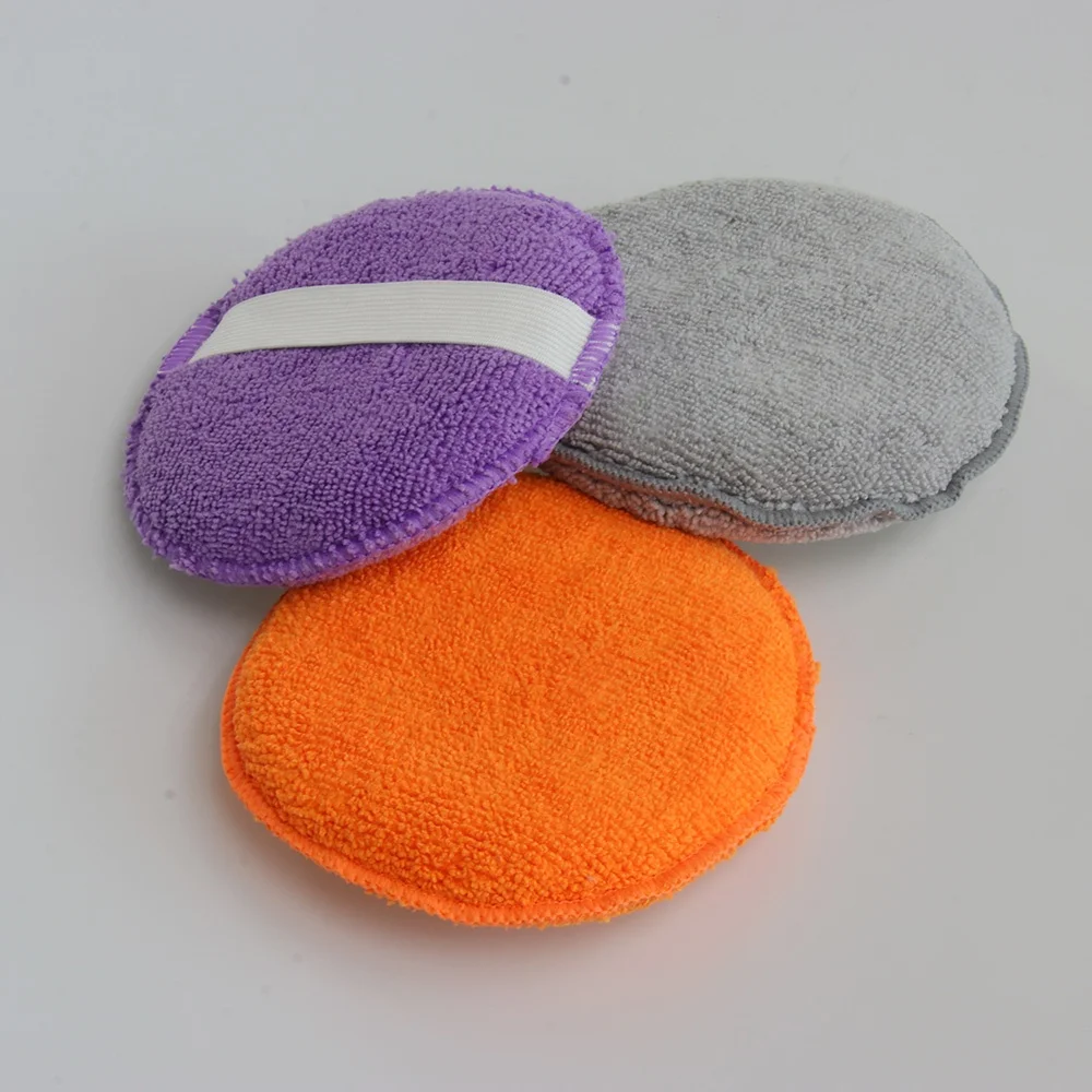 Hot Selling Car Detailing Polish Wax Microfibre Applicator Pad