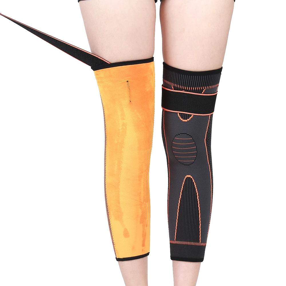 Custom Lengthened Plush Thickened Adjustable Knee Brace Strap Knee Sleeve Compression Sports Leg Knee Pad