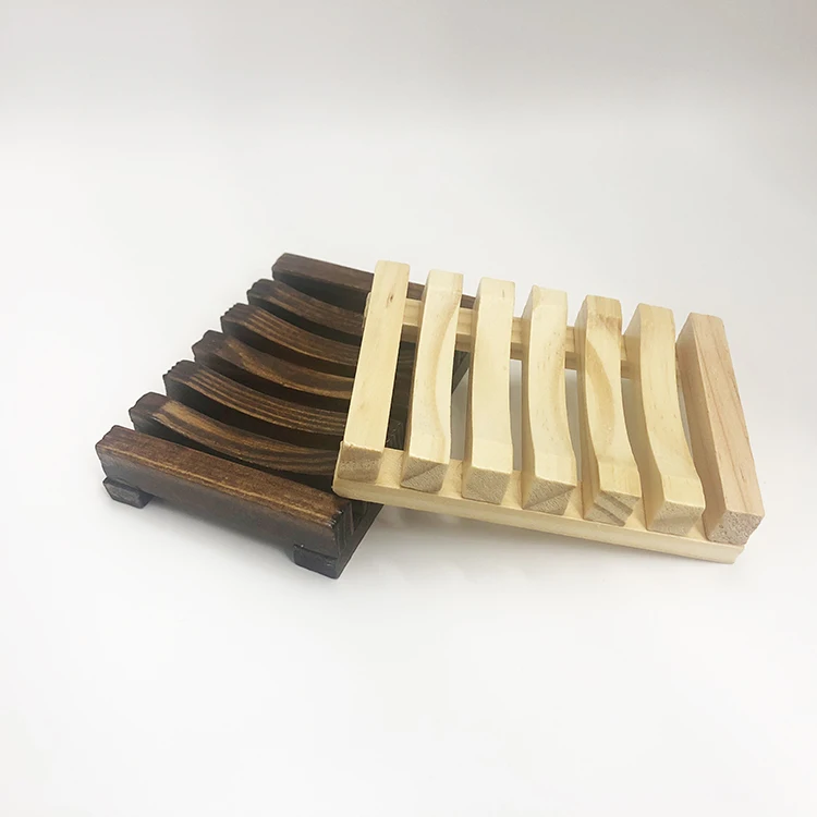 Hot Sell Wholesale Wooden Soap Dish Holder Wood Material for Household Hotel