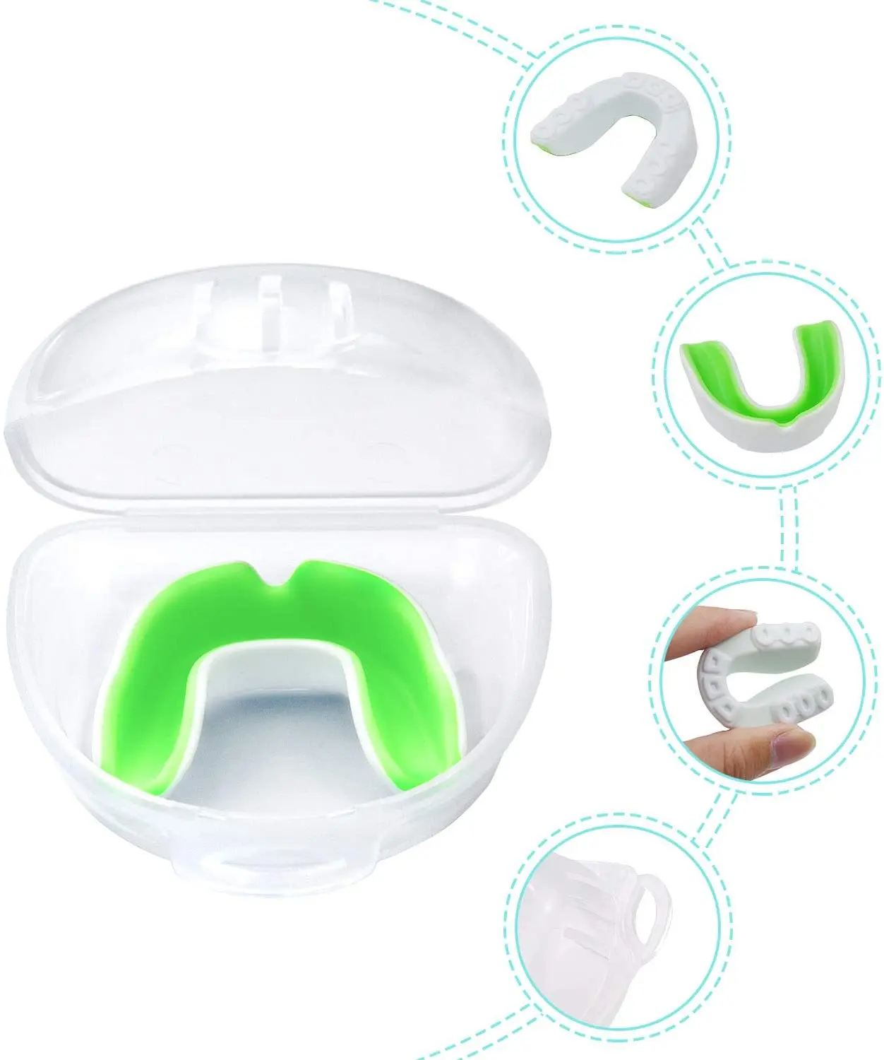 Teeth Protector, Boxing Mouth Guard, Professional Mouth Guard Teeth Protector Gum Shield Karate Boxing Protection Tool