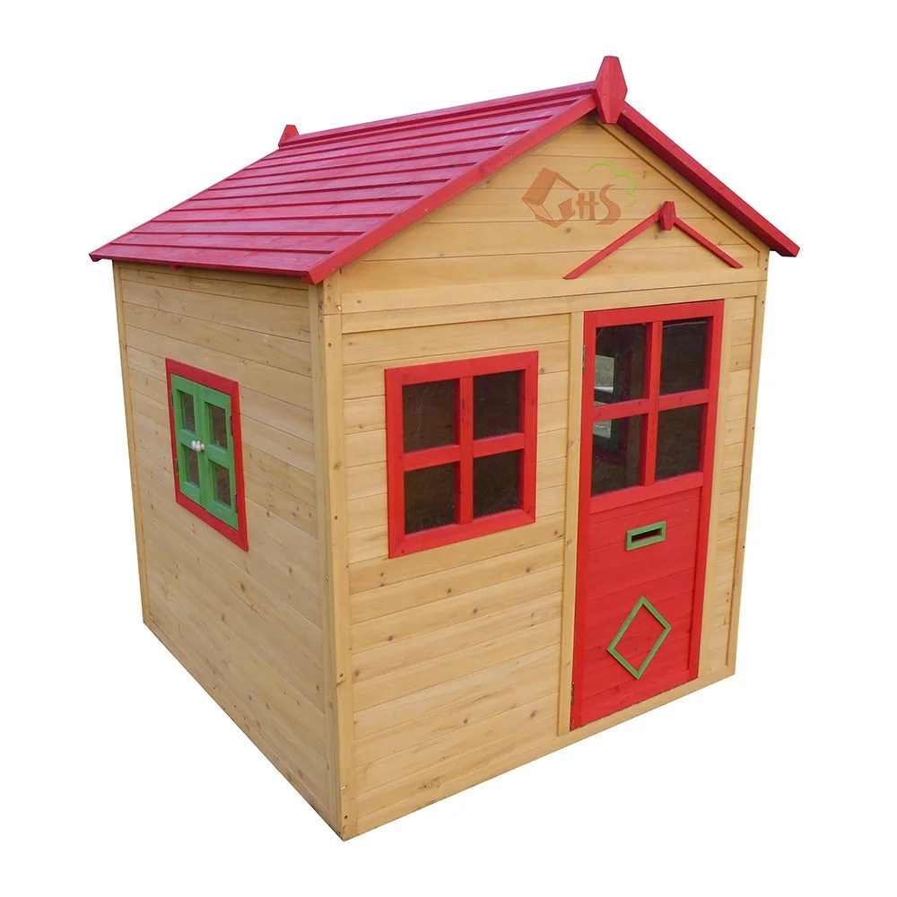 Painted Garden House Wood Prefabricated For Kids