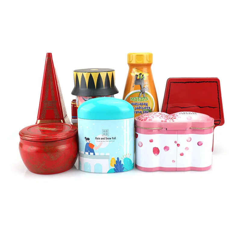 Hot Selling Creative Christmas Exquisite Packaged Case Tin Metal Gift Tin Box For Candy