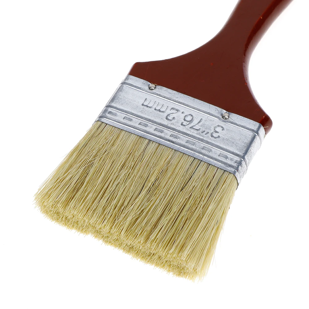 High Quality Premium Wooden Handle Bristle Wall Paint Brushes Different Size High Quality Bristle Paint Brush  Made In China