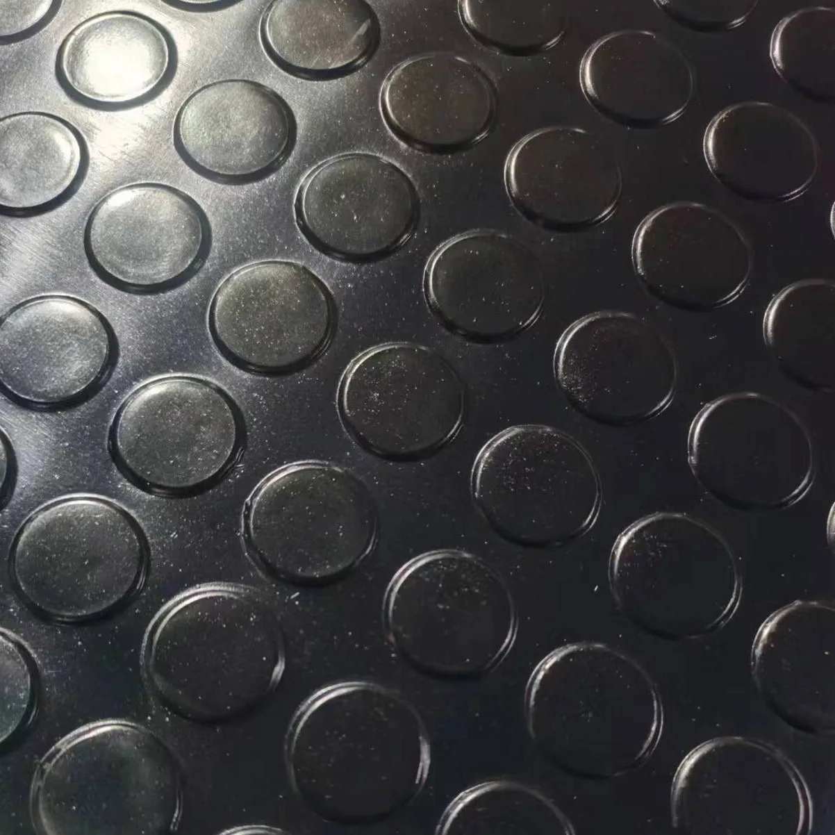 Button coin round coin-grip rubber flooring rolling mat Flooring Matting Rolls sbr rubber mat