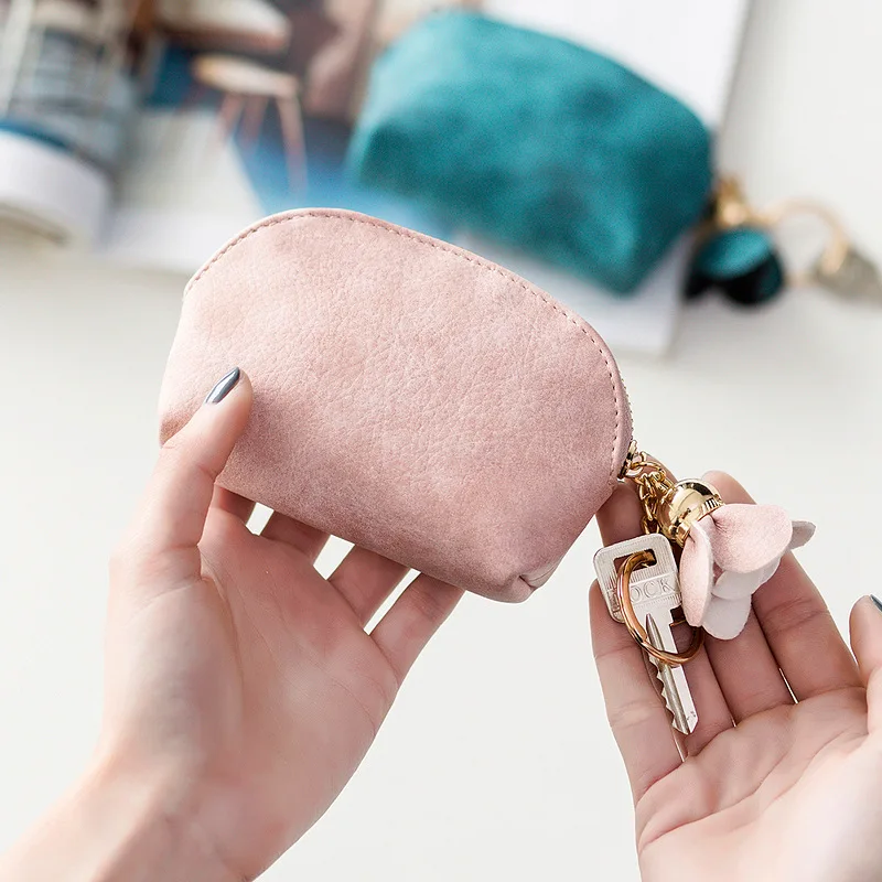 Female short card bag Mini coin bag Cute student change purse
