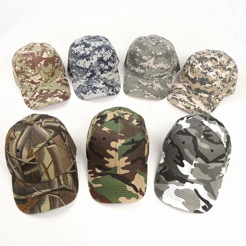 Cap Black Baseball Brown On Camo Camouflage Caps
