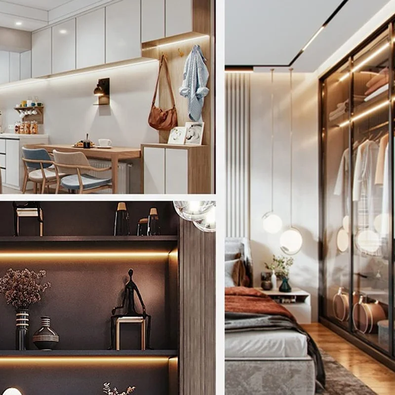 Dimmable USB COB LED Strip Light 5V Ribbon Flexible Strip 320LEDs/M Night Lamp For Mirror Backlighting Decoration