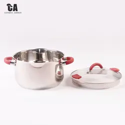 Кухонные кастрюли кухонная посуда из нержавеющей стали недорогая металлическая коробка стеклянная упаковка закаленного