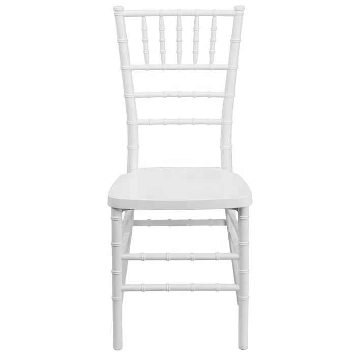 Свадебный стул тиффани белый из смолы Chiavari