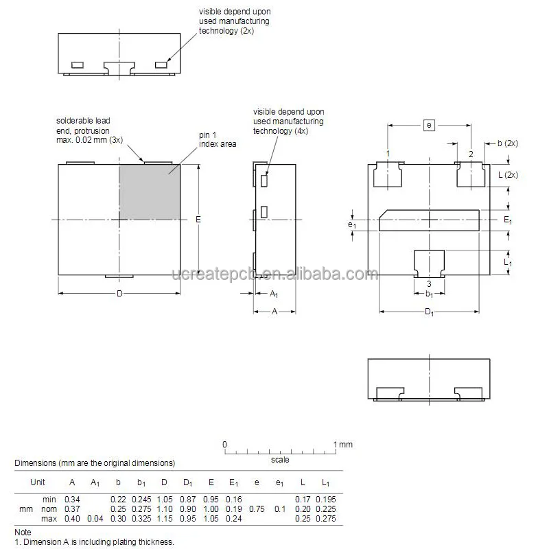 PMXB120EPE P-channel enhancement mode Field-Effect Transistor Components Sourcing PCB SMD