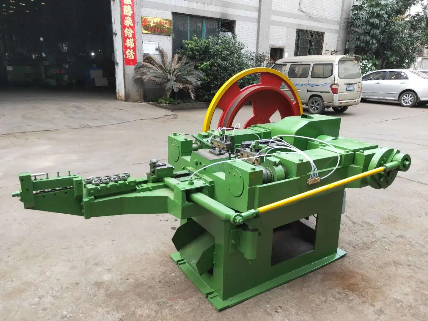 steel pipe screw hole maker machine high speed nail machine
