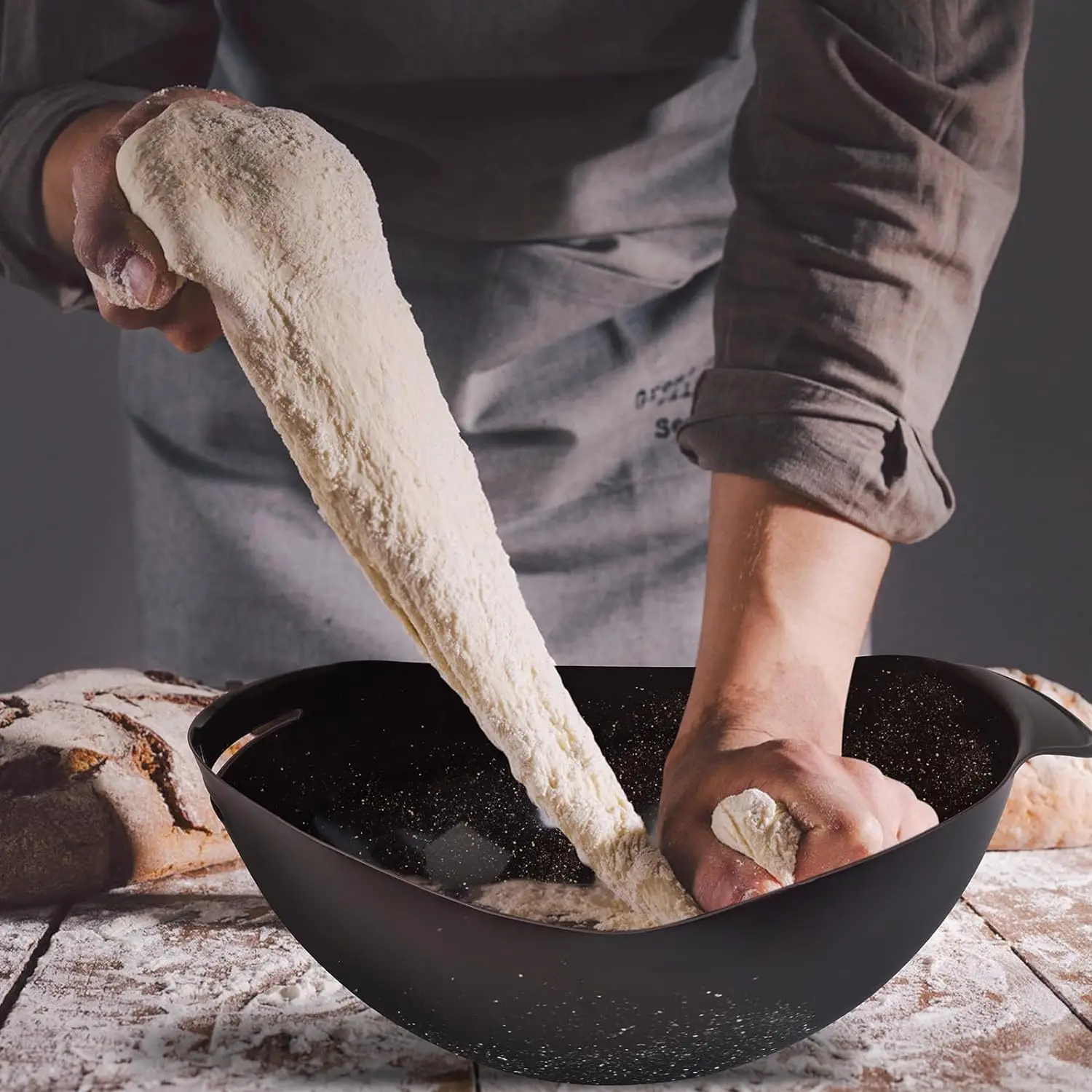 High Temperature Resistant Silicone Loaf Pan Baking Mould for Bread Fish Silicone Baking Bread Bowl