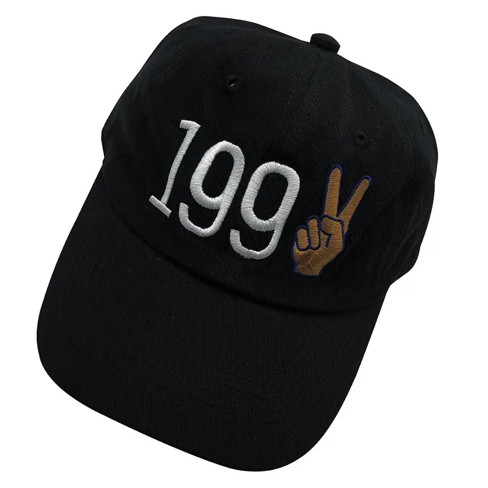 New Arrival Dad Hat Dome Dad Hats Custom Number Scissors Hand Embroidery Vintage Dad Hat Unstructured Baseball Caps