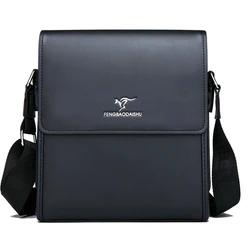 2021 Waterproof Luxury Soft Leather Custom Shoulder Messenger Bag for Men