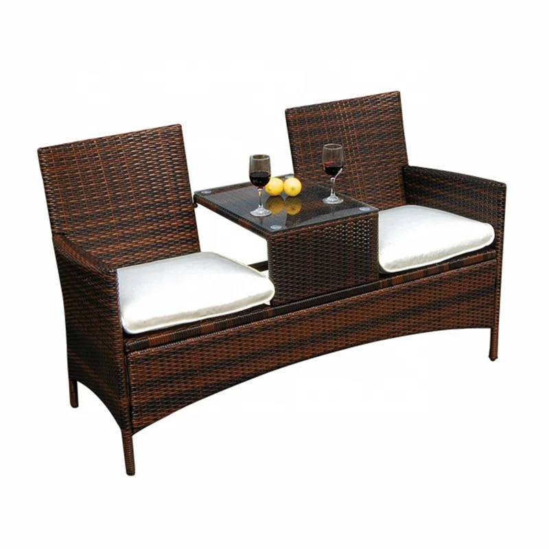 
Hot Sale Professional OEM Factory Waterproof UV-Protection Garden Furniture Sectional Rattan Sofa Set 