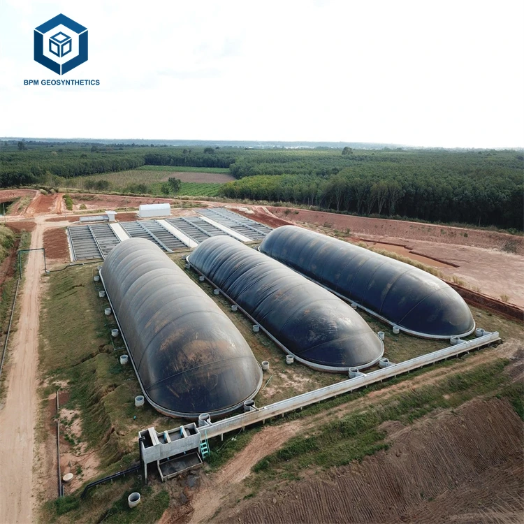 HDPE Liner High Density 1.5mm Polyethylene Geomembrane for Biogas Digester Project in Morocco