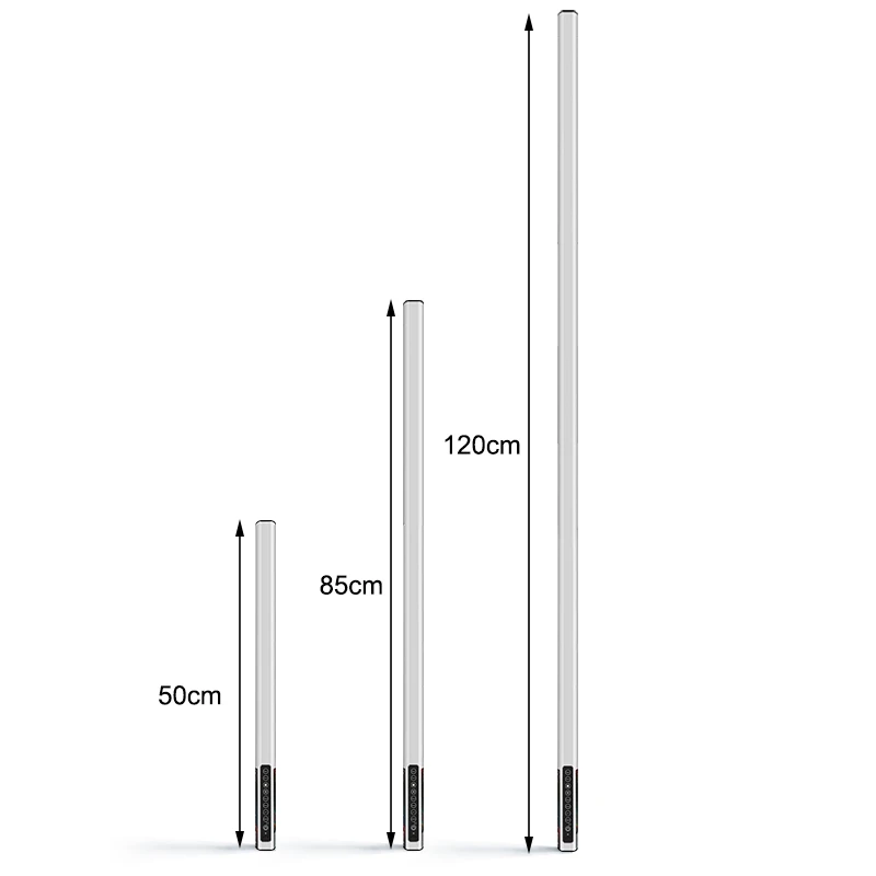 LUXCEO Mood 1 50cm 85cm 120cm T8 Tube Bar Light Portable USB Rechargeable Music Mode RGB Colored LED Video Light