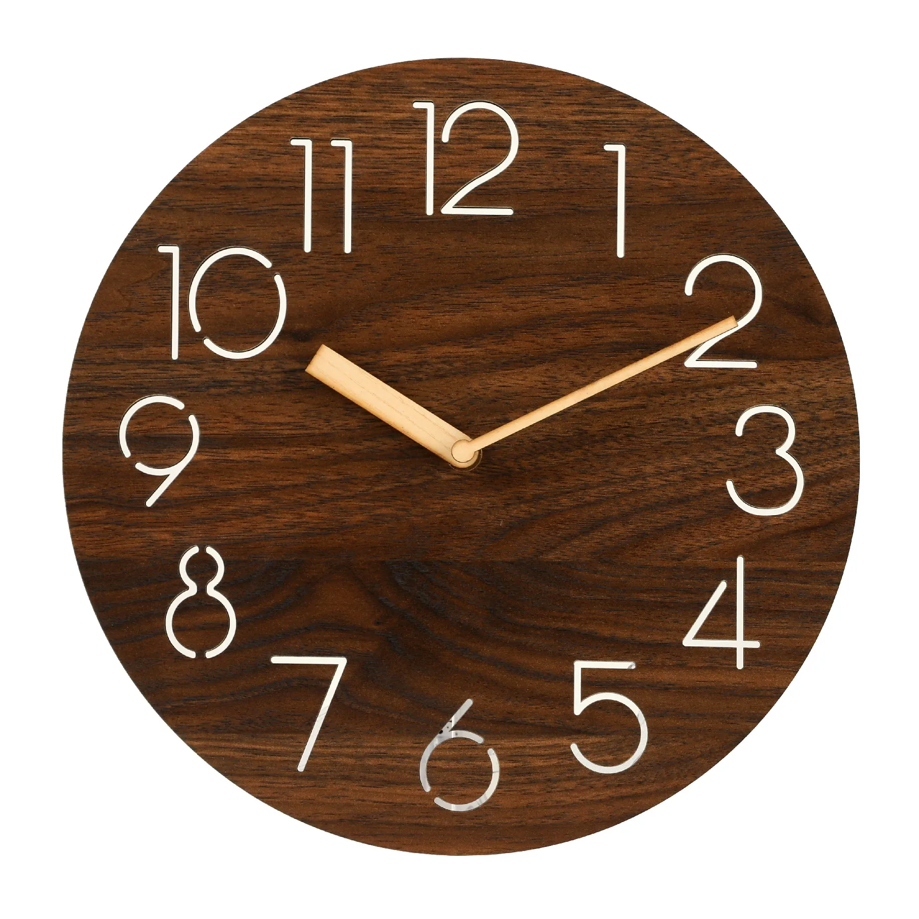 European Retro Home Decoration Antique Simple Design Mdf Gift Rustic Wooden Wall Clock