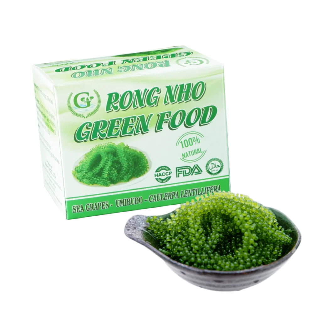 Top Favorite Sea Grapes Seafood Dehydrated Seagrapes Competitive Price Iso Certification Packaging In Carton Box