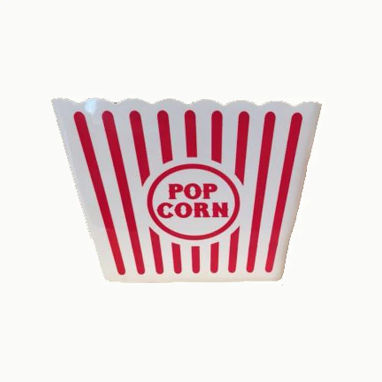 Popcorn Containers Reusable Cardboard Bucket Classic Popcorn Cups Cute Paper Popcorn Bags for Fried Food Bucket