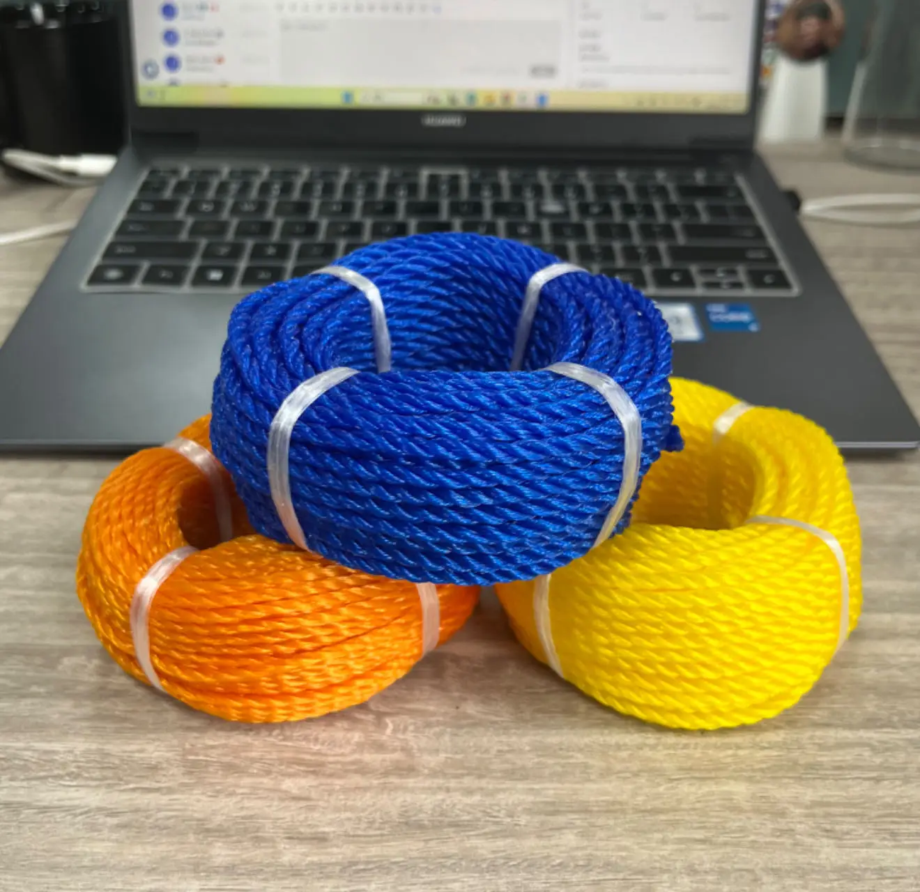 Environmental Friendly Recyclable Plastic Rope Biodegradable 3 4 Strand Twisted Monofilament PP PE Rope