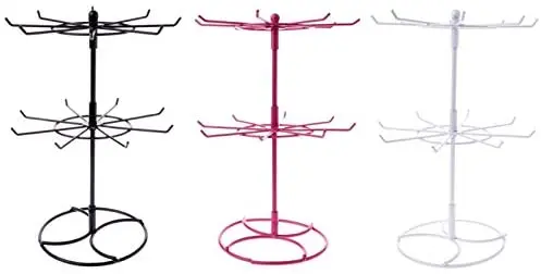 Spinning accessory Stand shelf / Revolving Trinket Display Rack / Rotating keychain display stand