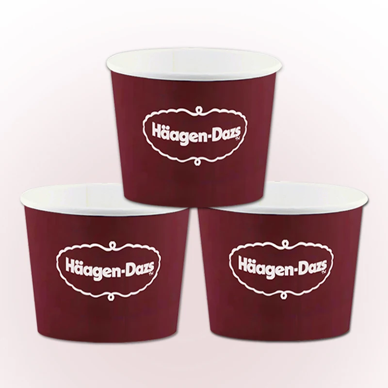 8oz 16 oz disposable food paper bowl ice cream cup customized cheap disposable paper ice cream cup
