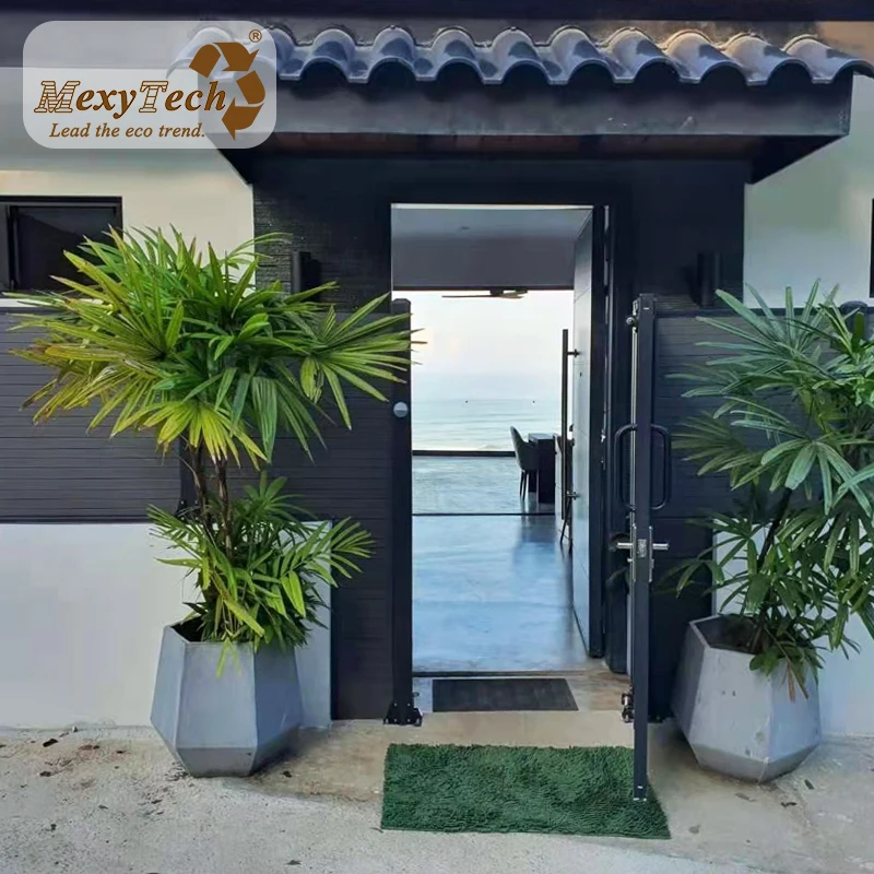 Durable lightweight garden us outdoor valla fence plastic fencing 1.8x1.8 wpc aluminum fence section